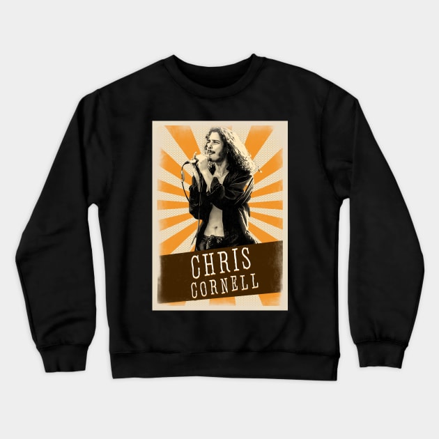 Vintage Aesthetic Chris Cornell 1990s Crewneck Sweatshirt by SkulRose